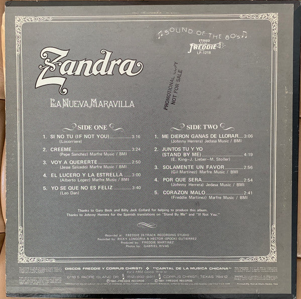 Zandra  - La Nueva Maravilla - LP