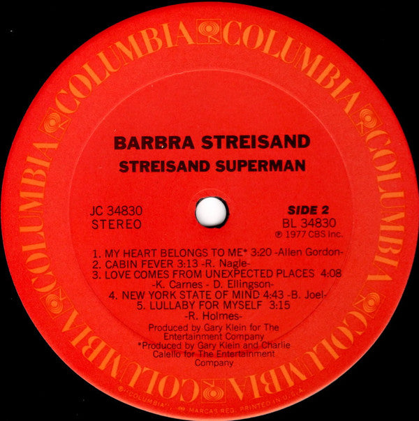 Barbra Streisand - Streisand Superman - LP