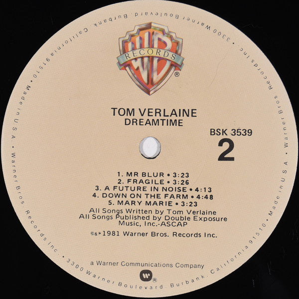 Tom Verlaine - Dreamtime - LP