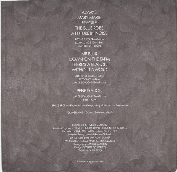 Tom Verlaine - Dreamtime - LP