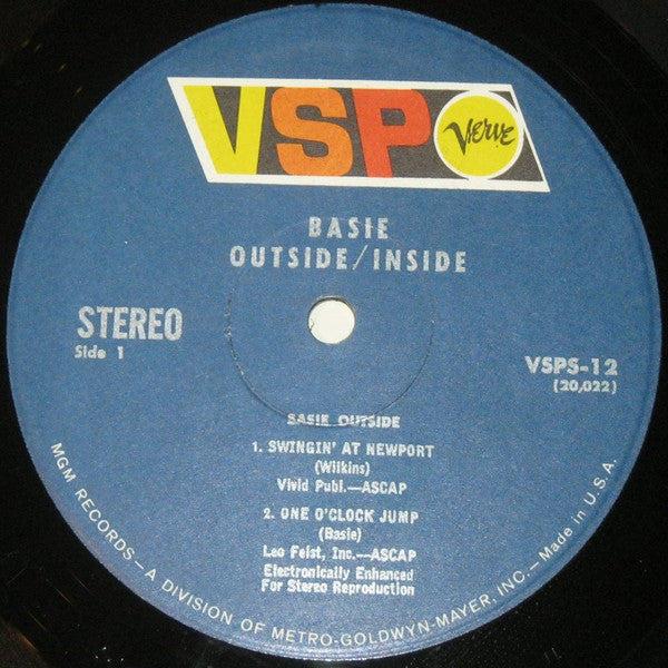Count Basie And His Orchestra* - Inside Basie Outside - LP