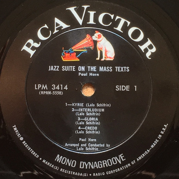 Paul Horn - Jazz Suite On The Mass Texts - LP