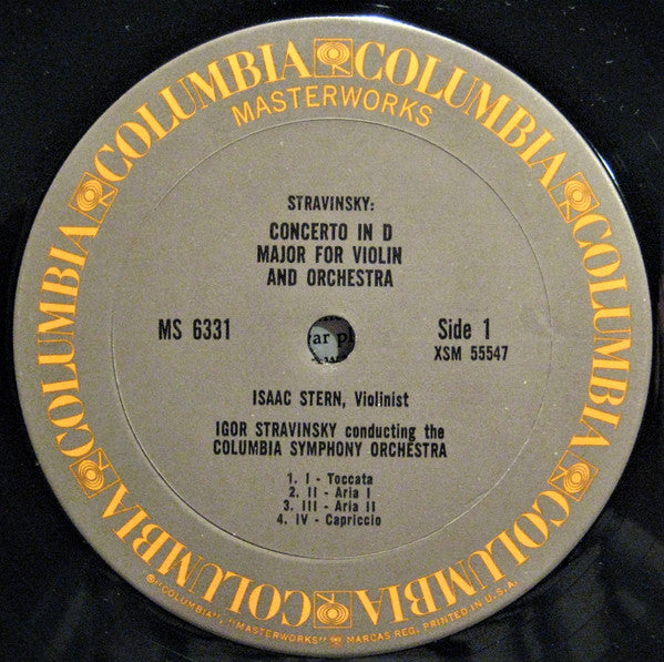 Stravinsky*, Isaac Stern, Columbia Symphony Orchestra - Stravinsky Conducts Stravinsky: Violin Concerto In D (1931) / Symphony In Three Movements (1945) - LP