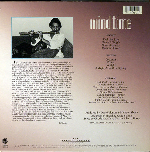 Dave Valentin - Mind Time - LP