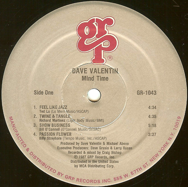 Dave Valentin - Mind Time - LP