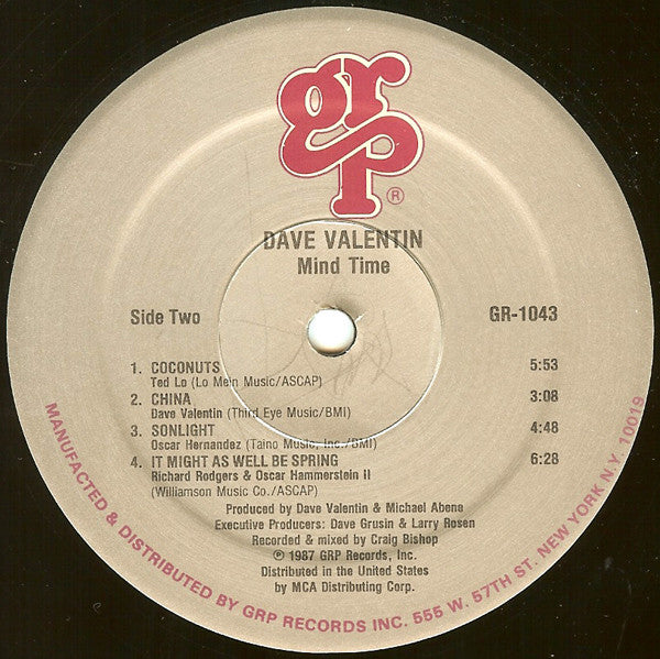 Dave Valentin - Mind Time - LP