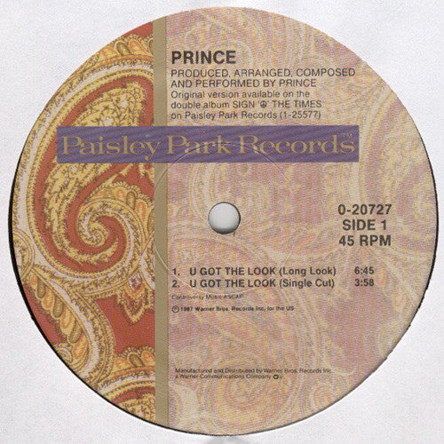 Prince - U Got The Look - LP