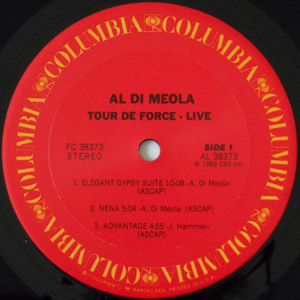 Al Di Meola - Tour De Force - "Live" - LP