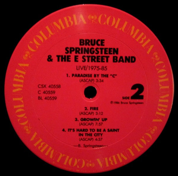 Bruce Springsteen & The E Street Band* - Live / 1975-85 - LP