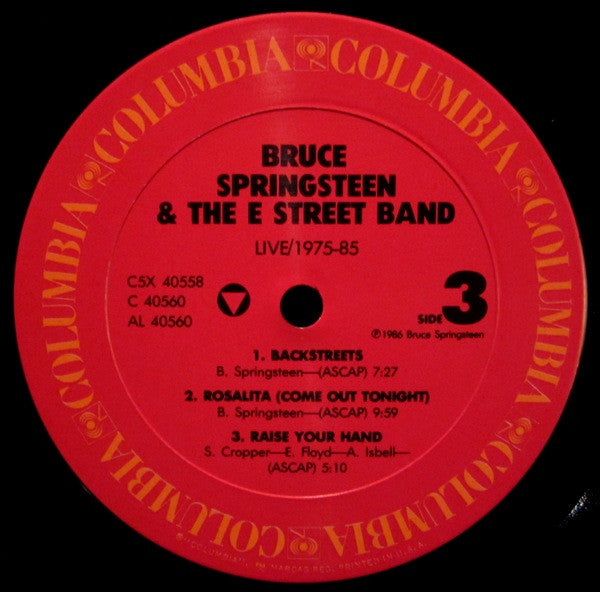 Bruce Springsteen & The E Street Band* - Live / 1975-85 - LP