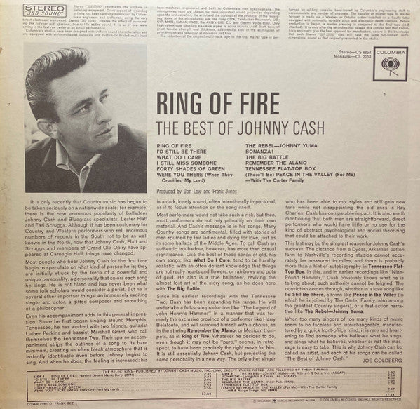 Johnny Cash - Ring Of Fire (The Best Of Johnny Cash) - LP