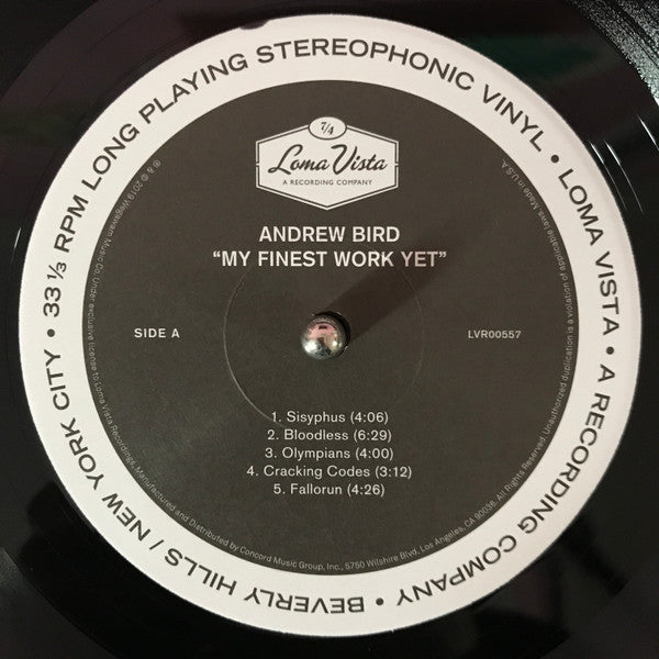 Andrew Bird - My Finest Work Yet - LP
