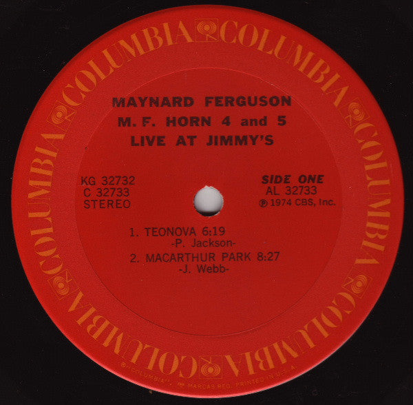 Maynard Ferguson - M.F. Horn 4&5: Live At Jimmy's - LP