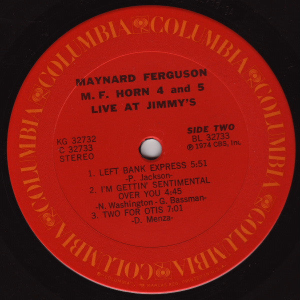 Maynard Ferguson - M.F. Horn 4&5: Live At Jimmy's - LP