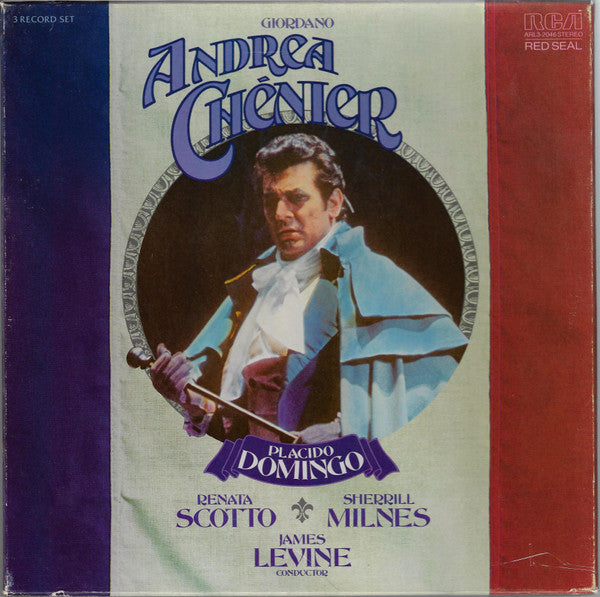 Giordano*, Placido Domingo, Renata Scotto, Sherrill Milnes, James Levine  - Andrea Chénier - LP