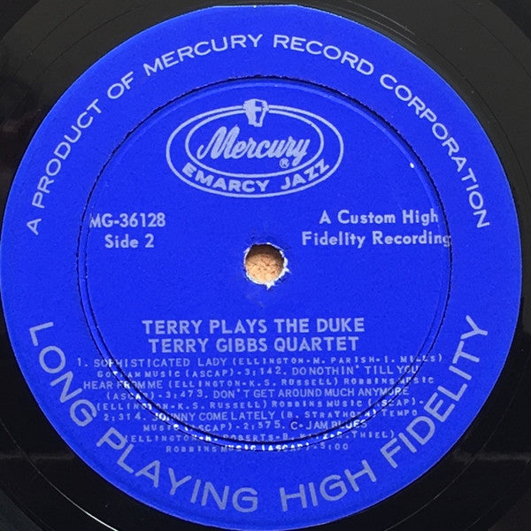 Terry Gibbs, Terry Gibbs Quartet - Terry Gibbs Plays The Duke (A Tribute To Duke Ellington) - LP
