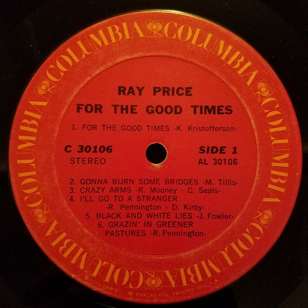 Ray Price - For The Good Times - LP