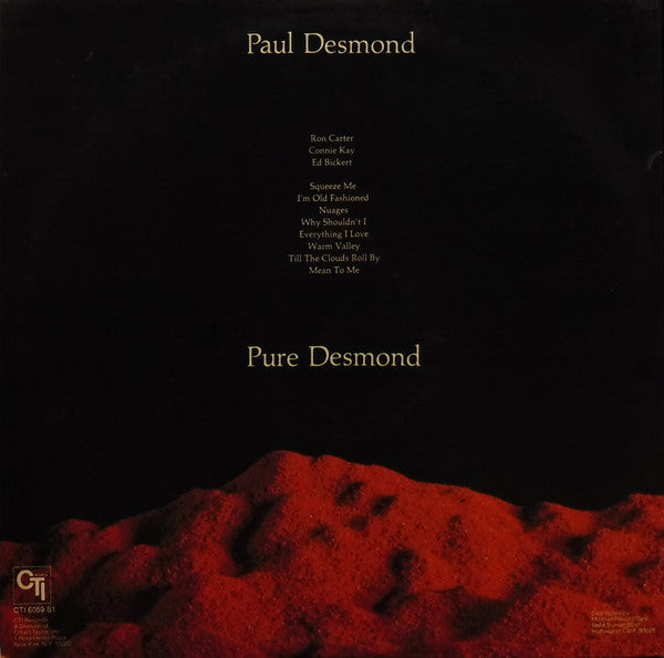 Paul Desmond - Pure Desmond - LP