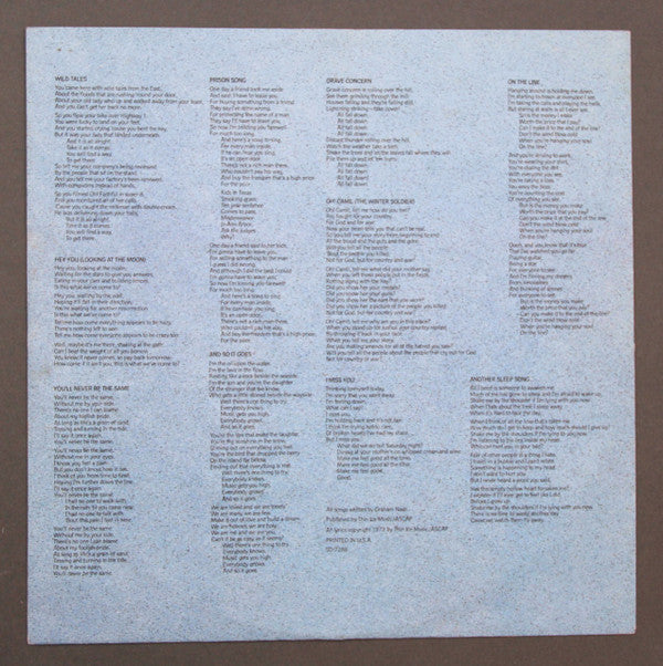 Graham Nash - Wild Tales - LP