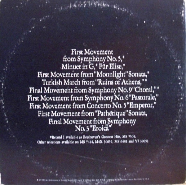 Beethoven* - The Greatest Hits Album - LP