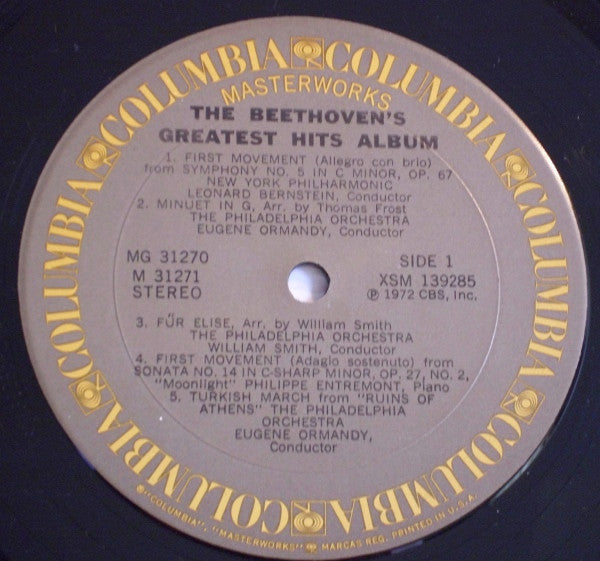 Beethoven* - The Greatest Hits Album - LP