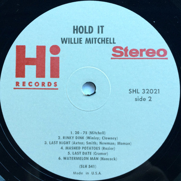 Willie Mitchell - Hold It!!! Here's Willie Mitchell - LP