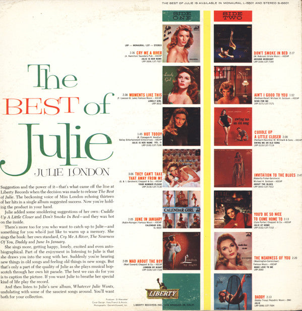 Julie London - The Best Of Julie - LP
