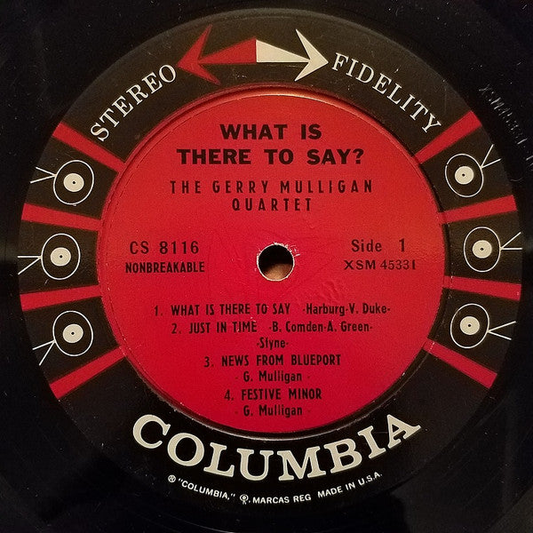 Gerry Mulligan Quartet - What Is There To Say? - LP