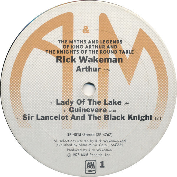 Rick Wakeman - The Myths And Legends Of King Arthur And The Knights Of The Round Table - LP
