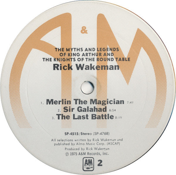 Rick Wakeman - The Myths And Legends Of King Arthur And The Knights Of The Round Table - LP