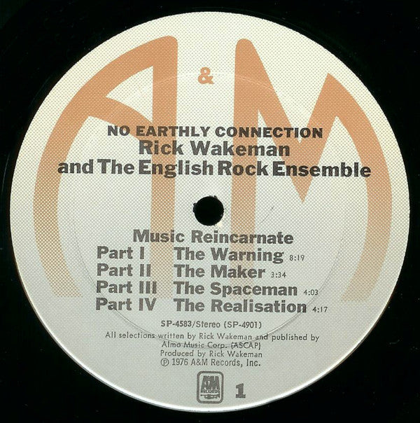 Rick Wakeman And The English Rock Ensemble - No Earthly Connection - LP