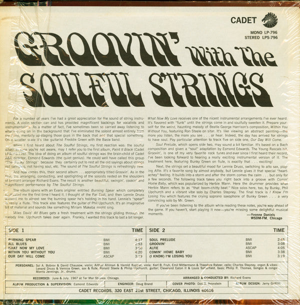 The Soulful Strings - Groovin' With The Soulful Strings - LP