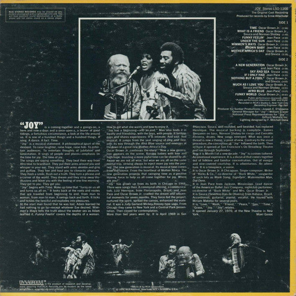 Oscar Brown Jr. / Jean Pace / Sivuca - Joy - LP