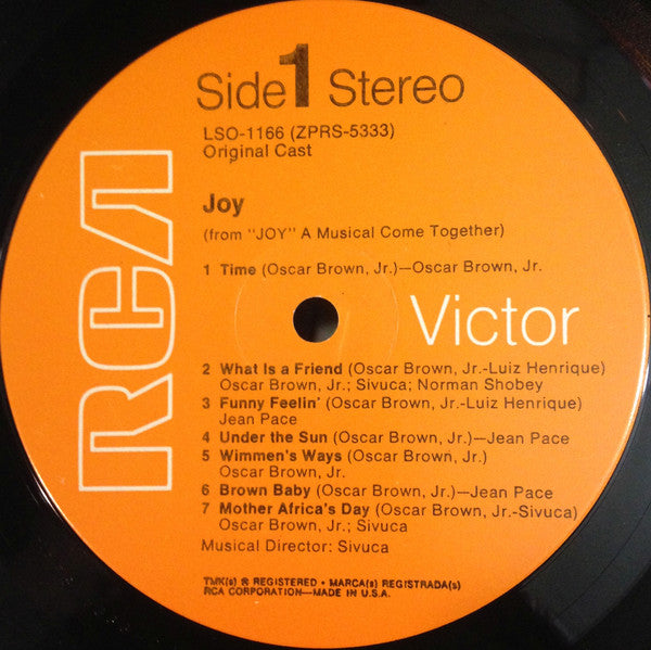 Oscar Brown Jr. / Jean Pace / Sivuca - Joy - LP