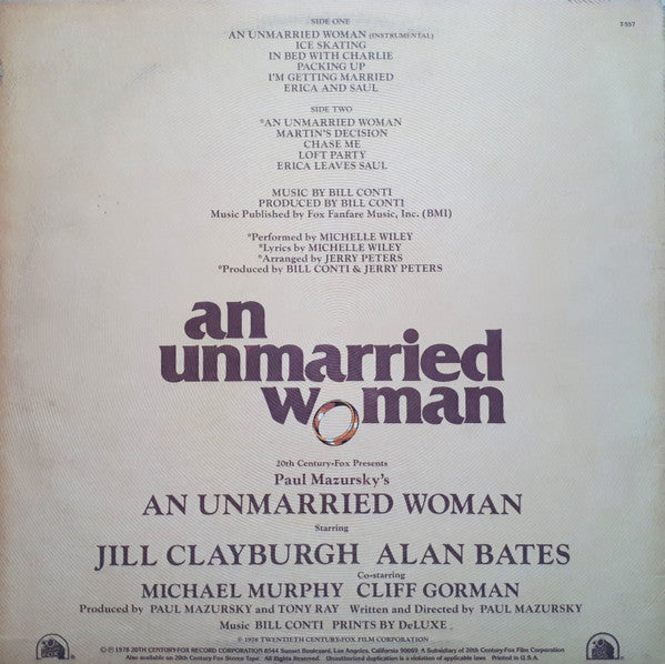 Bill Conti - Music From "An Unmarried Woman" - LP