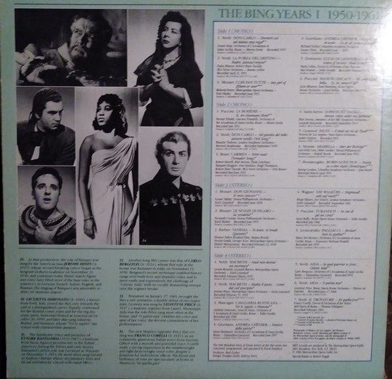 Various - The Bing Years 1 1950-1961 - LP