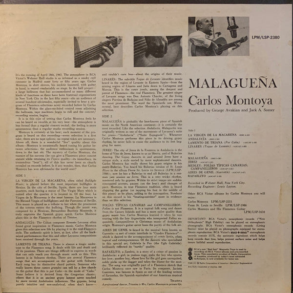 Carlos Montoya - Malagueña - LP