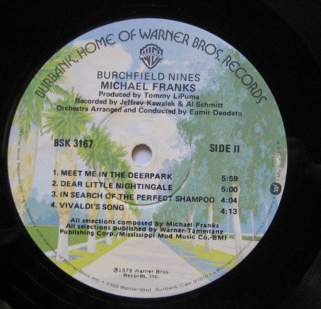 Michael Franks - Burchfield Nines - LP