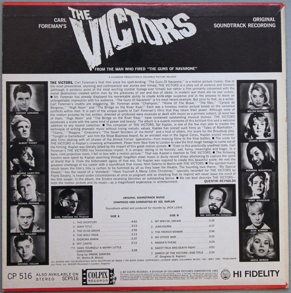 Sol Kaplan - The Victors - Original Soundtrack Recording - LP