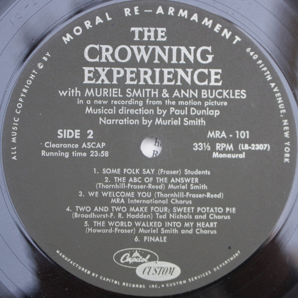 Muriel Smith • Ann Buckles - The Crowning Experience - LP
