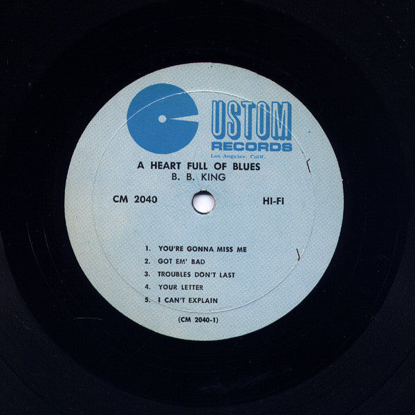 B.B. King - A Heart Full Of Blues - LP