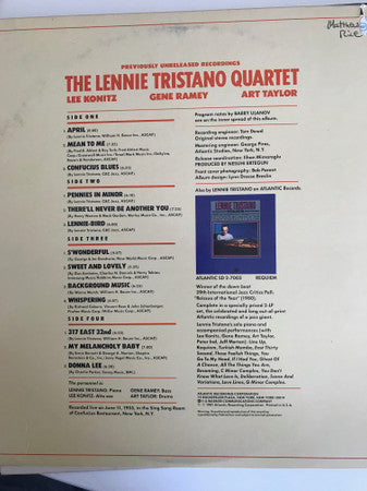 The Lennie Tristano Quartet* - The Lennie Tristano Quartet - LP