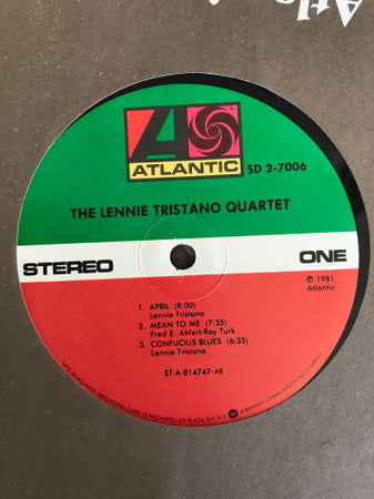 The Lennie Tristano Quartet* - The Lennie Tristano Quartet - LP