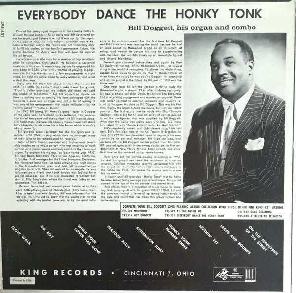 Bill Doggett - Everybody Dance The Honky Tonk - LP