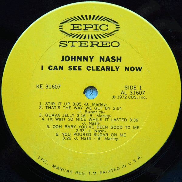 Johnny Nash - I Can See Clearly Now - LP