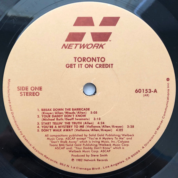 Toronto  - Get It On Credit - LP