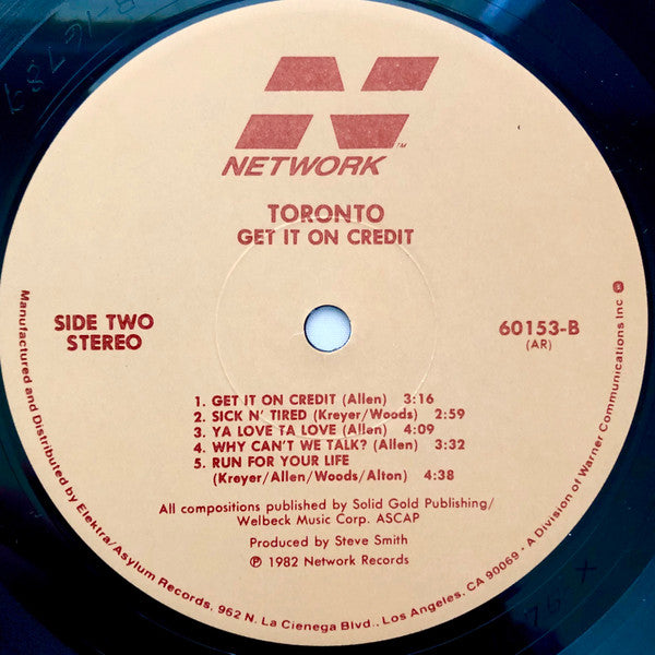 Toronto  - Get It On Credit - LP