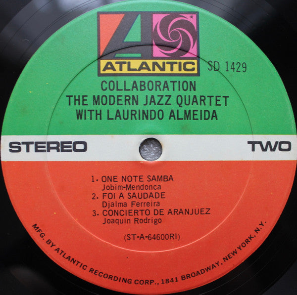 The Modern Jazz Quartet With Laurindo Almeida - Collaboration - LP