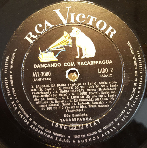 Dùo Brasileno Yacarepagua* - Dancando Com Yacarepaguá - LP