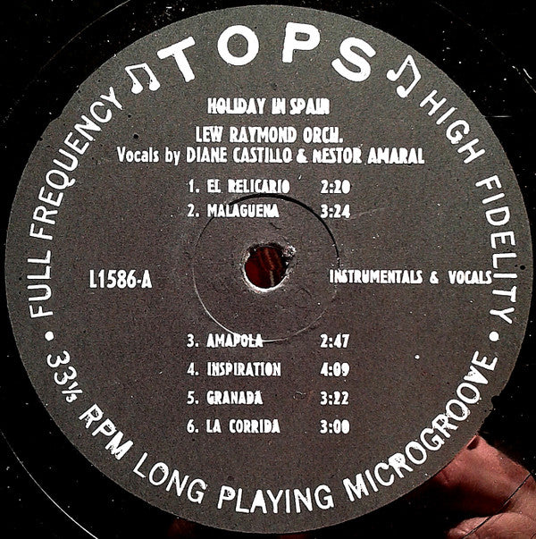Lew Raymond Orchestra* - Holiday In Spain - LP